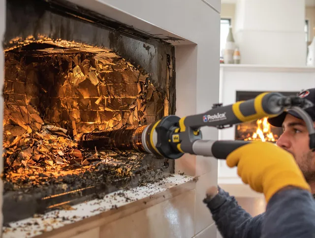 Professional chimney cleaning by Wadsworth Chimney Sweep in Wadsworth, OH