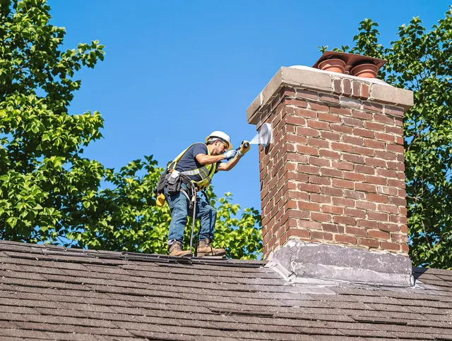 Wadsworth Chimney Sweep performing an inspection with advanced tools in Wadsworth, OH