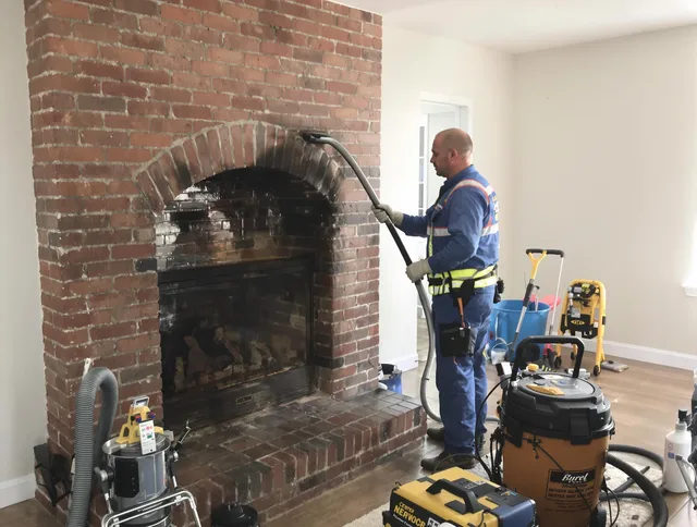 Wadsworth Chimney Sweep expert performing detailed chimney sweep in Wadsworth, OH
