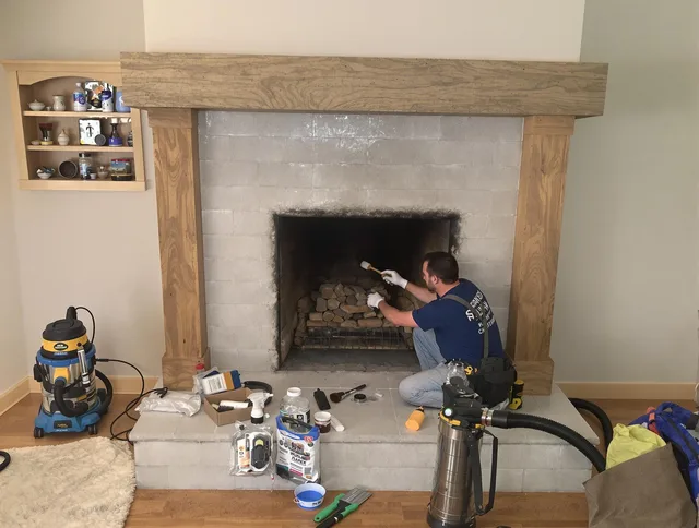 Detailed creosote removal process by Wadsworth Chimney Sweep in Wadsworth, OH