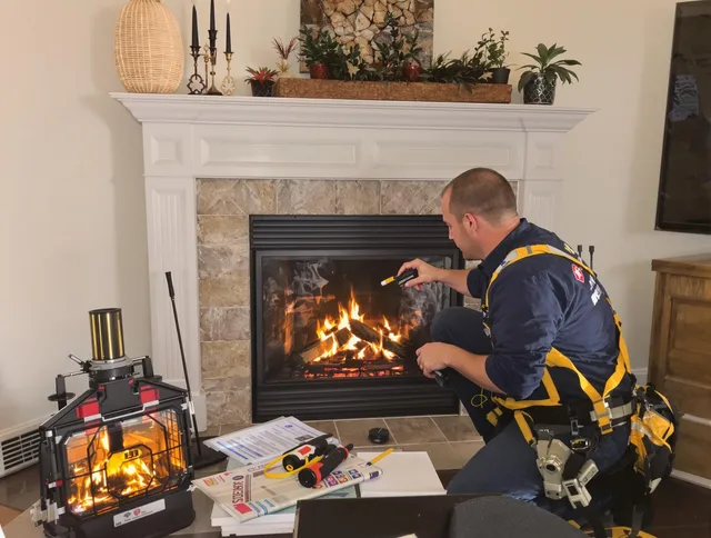 Safety-focused fireplace inspection by Wadsworth Chimney Sweep in Wadsworth, OH